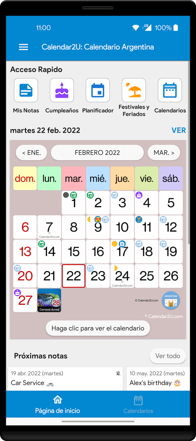 Argentina Calendar Calendar2U