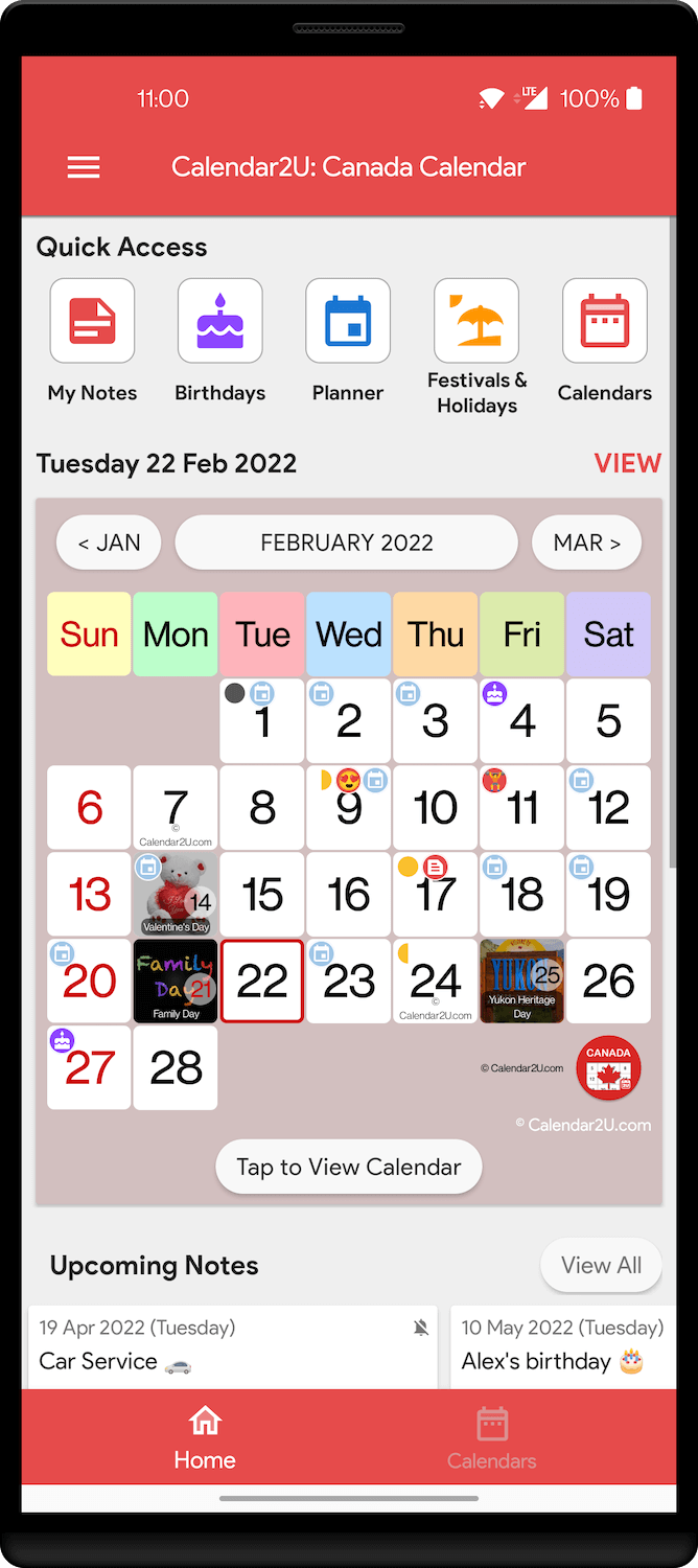 Calendar App