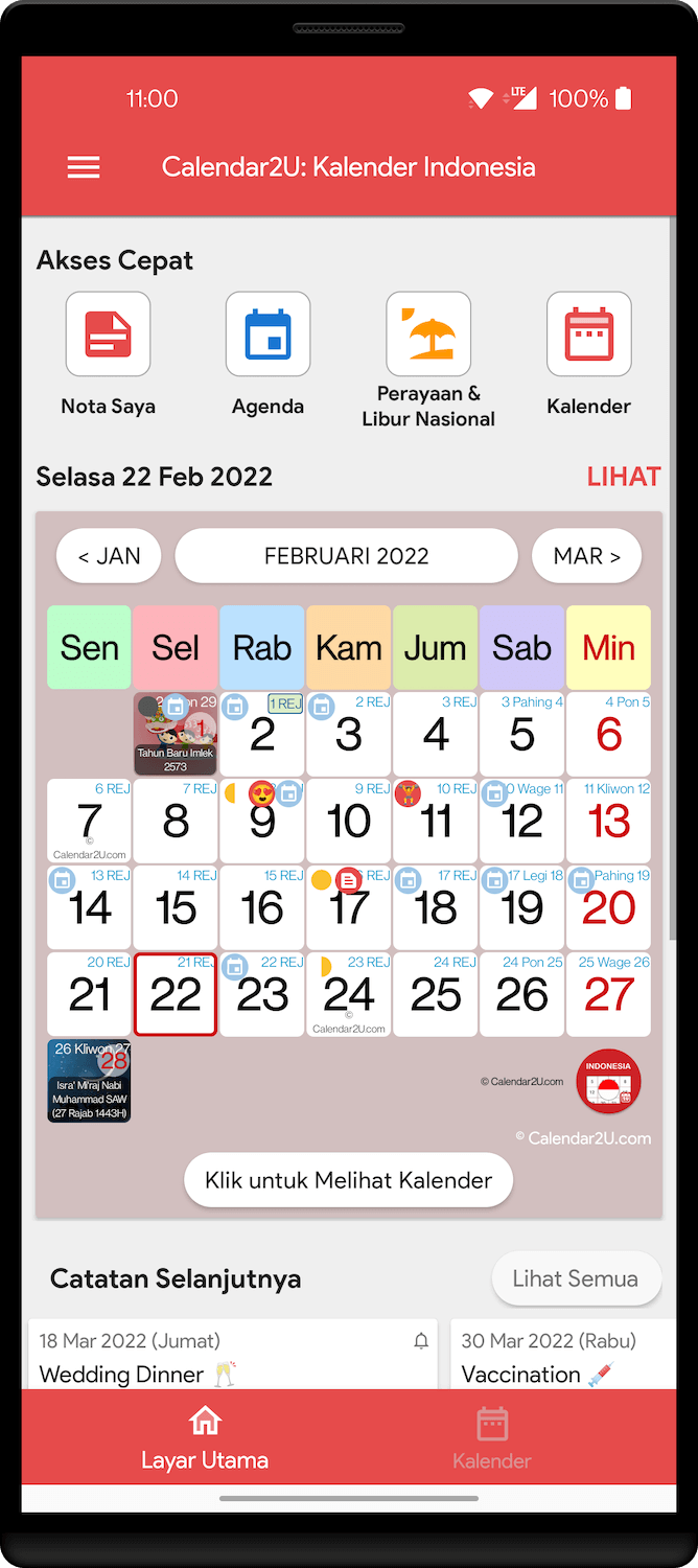 Calendar App